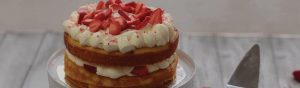 Sponge cake made with Kialla's Organic Soft Cake Flour