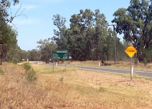 On the road to Bruce's place