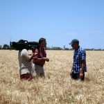 Pete interviews Graham in the field