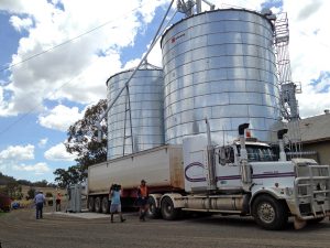 Talbot's grain arrives at the mill
