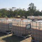 Bio fertiliser is prepared in the tanks and ready to use